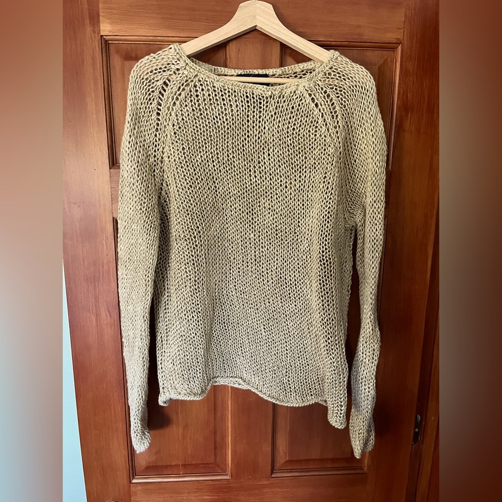 Ralph Lauren deconstructed pullover gold color